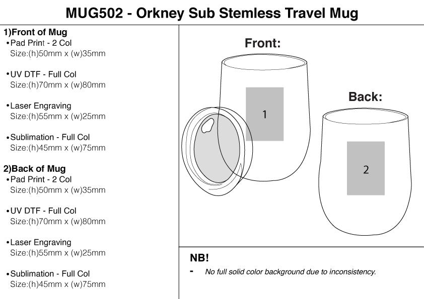 300ml Orkney Stemless Travel Mug