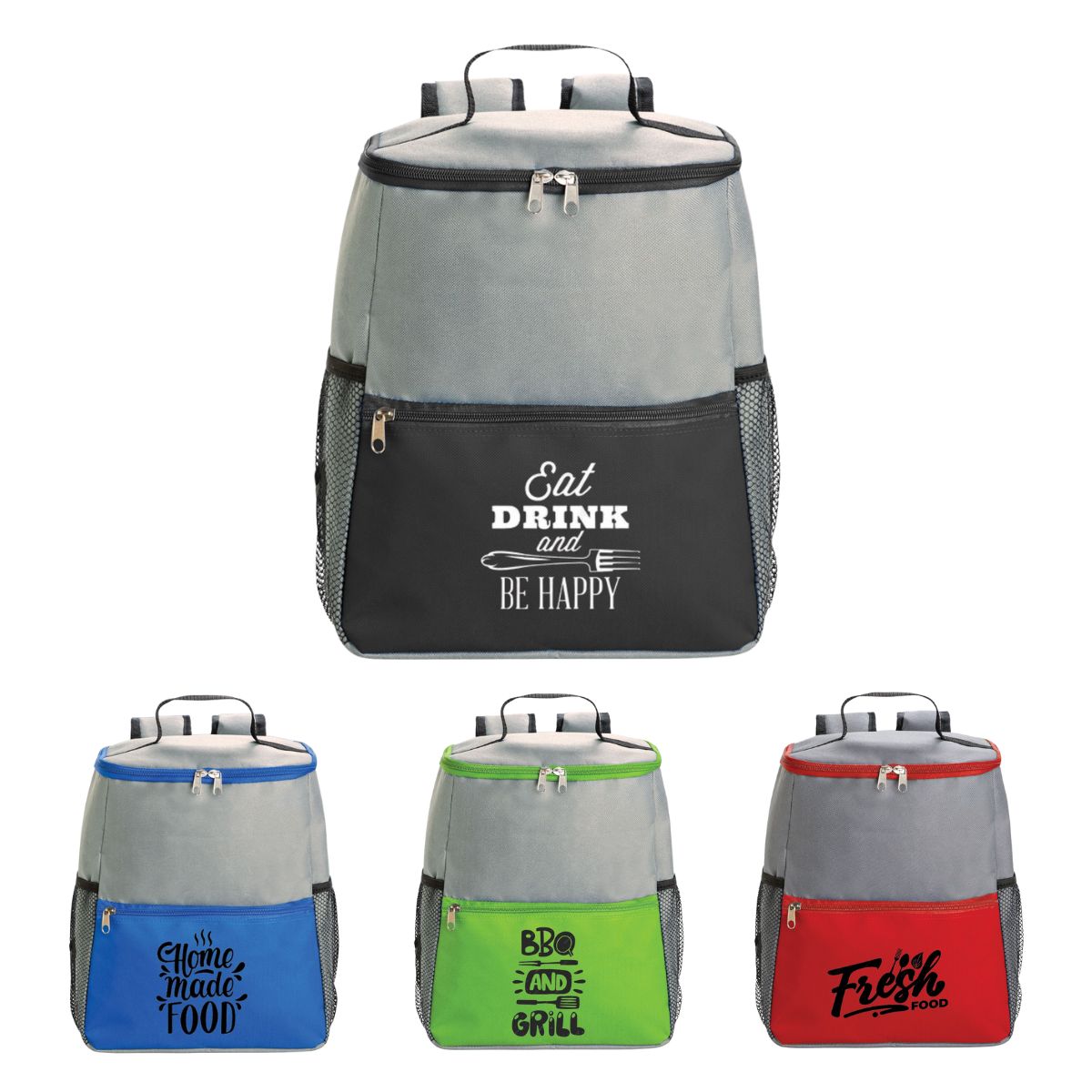 2 Tone Backpack Cooler Bag