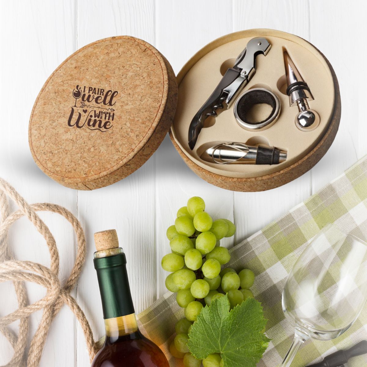 Moreto Cork Wine Giftset