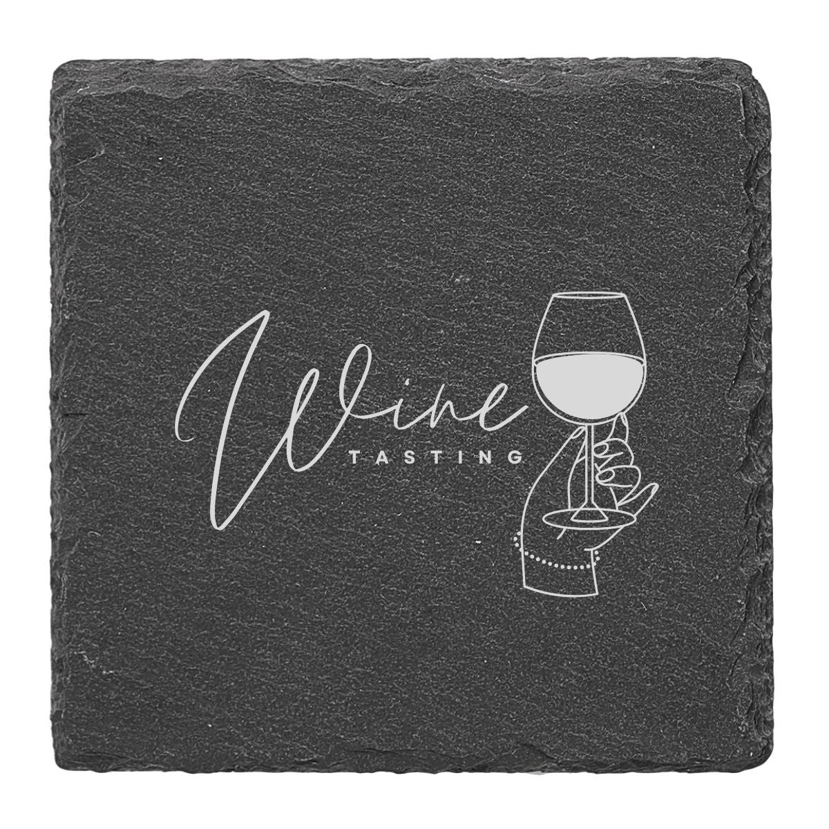 4 Piece Slate Coaster Set