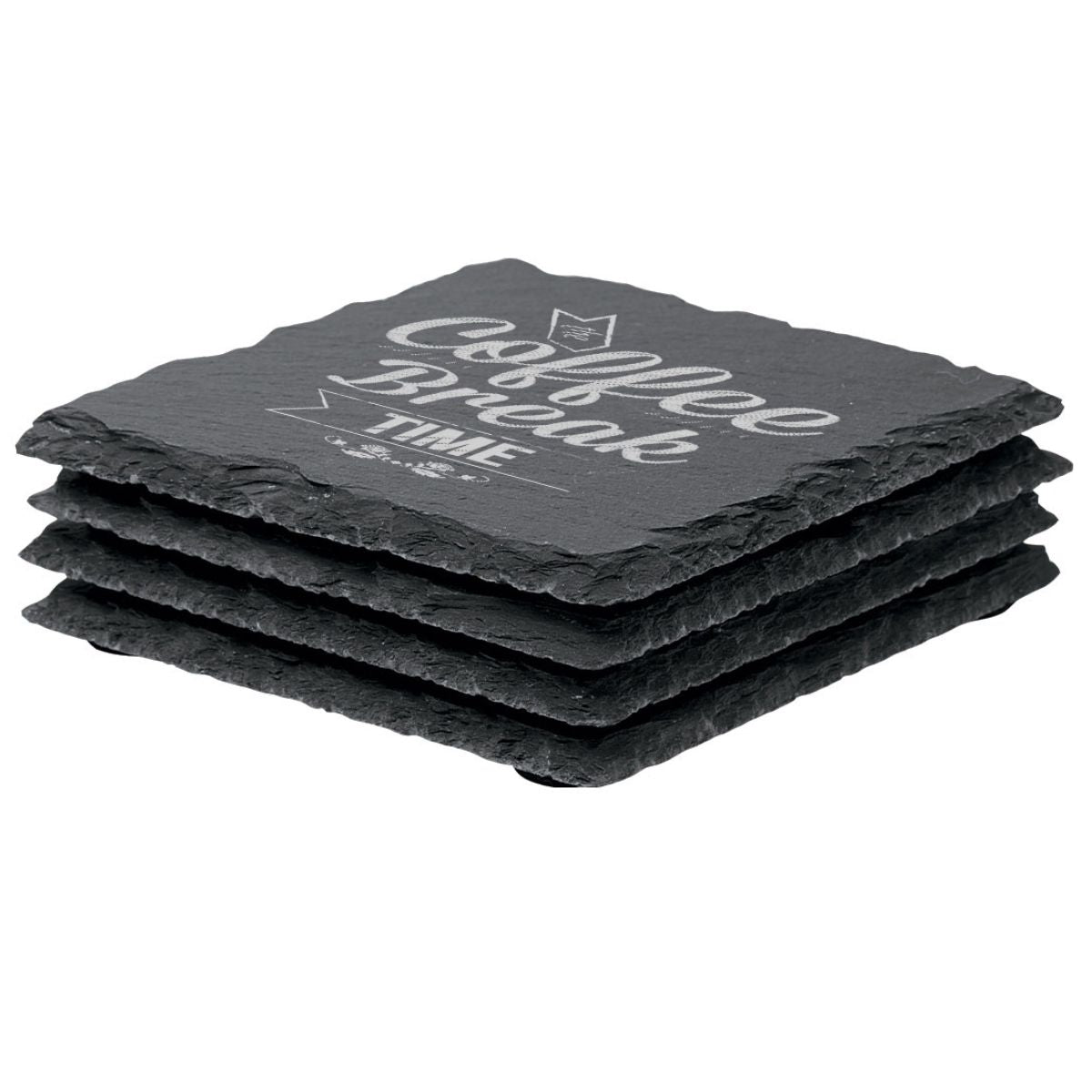 4 Piece Slate Coaster Set