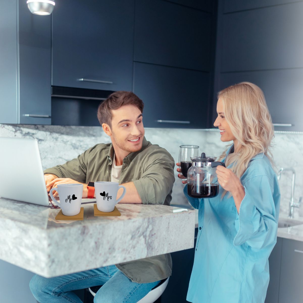 250ml Mug and Coaster Gift Set