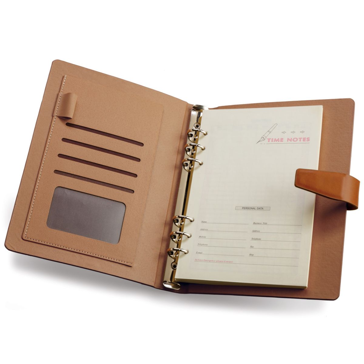 Bamboo & PU Personalized Planner