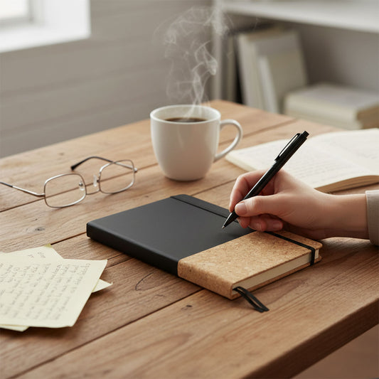 Durham A5 Cork & PU Notebook