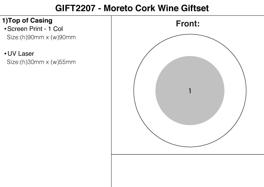 Moreto Cork Wine Giftset
